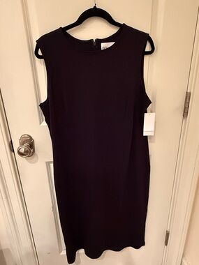 NWT Classic Sleeveless Sheath Dress in Black